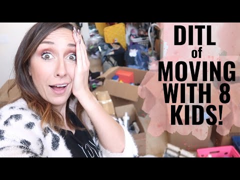 Moving with 8 kids! Day in the life | Unpack and Organize with Jordan Page