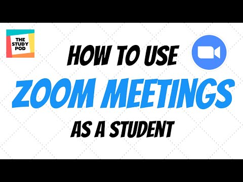 How to use Zoom Cloud Meetings as a Student | No Sound | The Study Pod