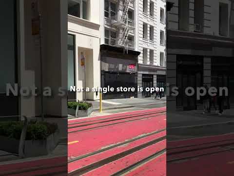 All stores closed San Francisco downtown