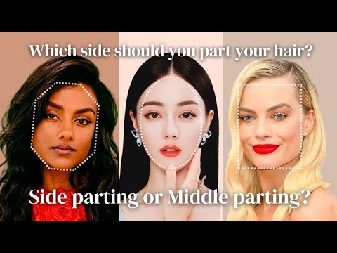 Hair Part Theory - Find the Best Hair Part for Your Face Shape & Features | Middle or Side Parting?