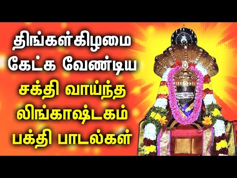 MONDAY LINGASHTAKAM TAMIL DEVOTIONAL SONGS | Lord Sivan Bhakti Padalgal | Best Shivan Tamil Songs