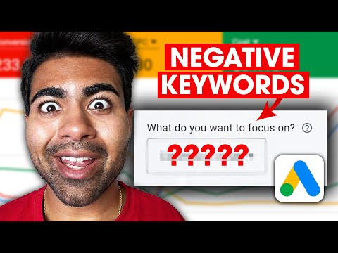 Best Way To Add Negative Keywords In Google Ads