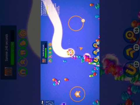 WormsZone.io001 SlitherSnake Top01 /Best World Record Snake Epic #shortsfeed #shorts #wormszone