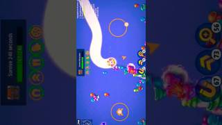 WormsZone.io001 SlitherSnake Top01 /Best World Record Snake Epic #shortsfeed #shorts #wormszone