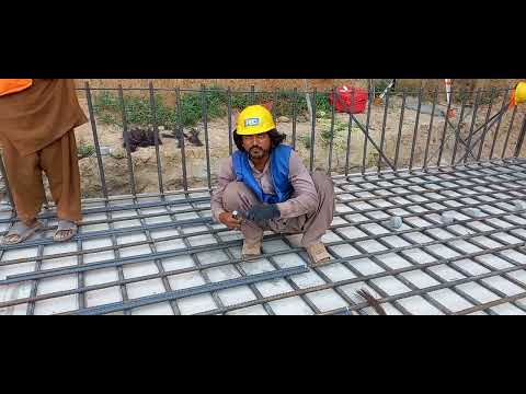 High-rise plaza Foundation steel rebars fixing