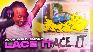 TRASH or PASS! Juice WRLD, Eminem & benny blanco ( Lace It  ) [REACTION!!!]