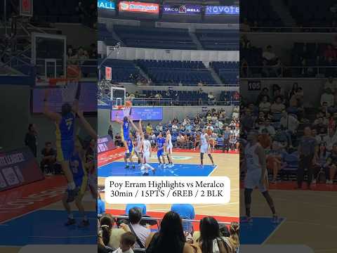 Poy Erram highlights vs Meralco bolts 30mins / 15PTS / 6REB / 2BLK #tnttropanggiga#pba #poyerram