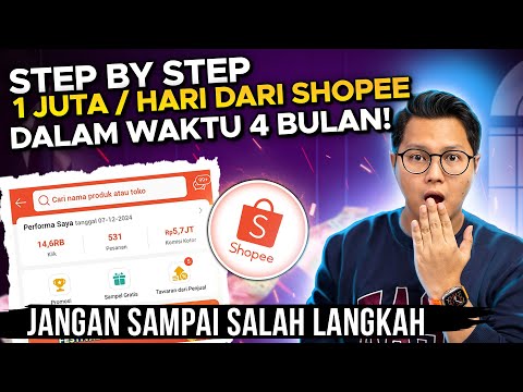 1 JUTA/HARI DI SHOPEE DALAM 4 BULAN, INI TAHAPANNYA! JANGAN SALAH LANGKAH ! KERJA SAMPINGAN DARI HP