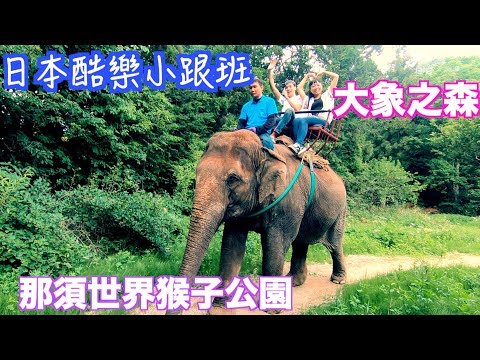 【日本酷樂小跟班】來那須世界猴子公園騎大象囉～～～