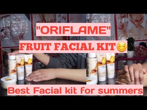 "ORIFLAME" Whitening FRUIT FACIAL KIT FOR DRY SKIN Easy way to get Glowing and Bright Skin at Home😊