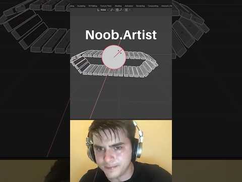 Noob vs Pro artist: making a treadmill #blendertutorial #blender #blendercommunity #blender3d #b3d