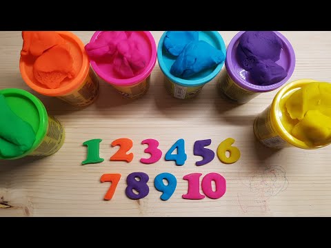 Play-Doh Counting Fun: Learn Numbers 1 to 10 with Color! Toddler Learning Video