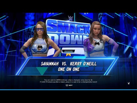 WWE 2K24 AWA knockdown live: Savannah vs Kerry