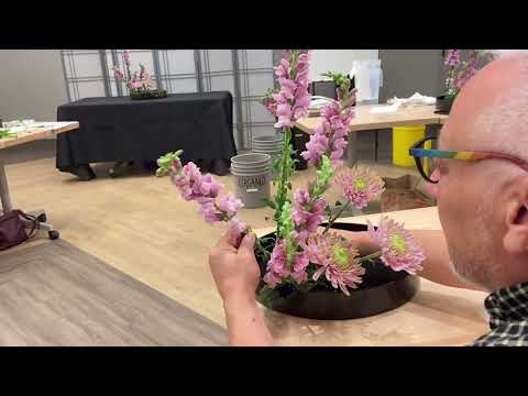 Ohara Ikebana in OHIO 2024-6-19 オハイオで小原流　生花　6回目の勉強