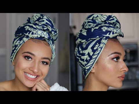 HOW TO WRAP NATURALLY CURLY HAIR // 3A-3B