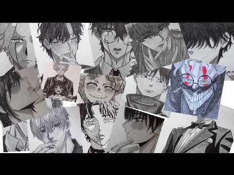 One month of Sketching |2ba vArtist (anime sketch)