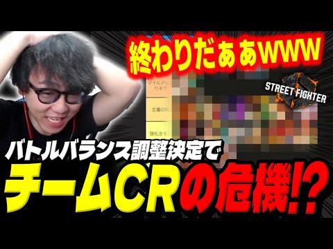 調整されそうなキャラのティアリストを作成して、CRの今後を心配し始めるシュート【スト6】【シュート】【切り抜き】