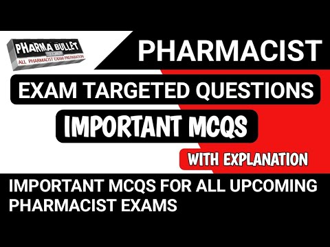 Pharmacist exam preparation | TNMRB | HSSC | MPPEB | OSSSC | PMC | RRB | ITBP ASI exam questions