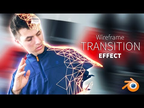 Make an AWESOME Wireframe TRANSITION Effect! Blender Tutorial