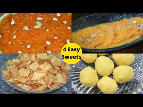 4 Easy Sweet Recipes To Make At Home | Simple Indian Sweets