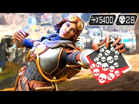 HORIZON 28 KILLS AND 5400 DAMAGE IN JUST ONE GAME (Apex Legends Gameplay)