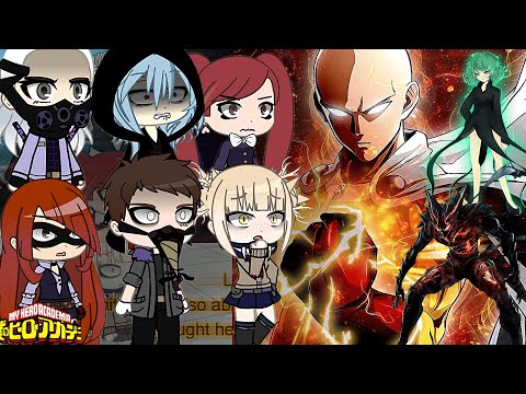 Mha Villains react to One Punch Man || All Parts