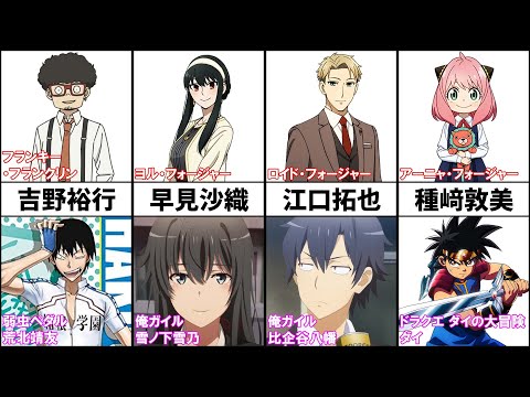 SPY×FAMILY声優が演じた有名キャラクターまとめ【スパイファミリー】