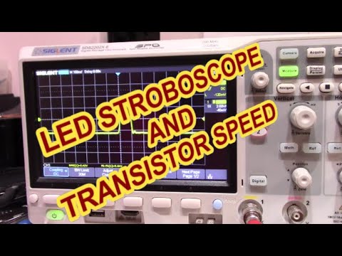 DIY LED stroboscope and transistor speed