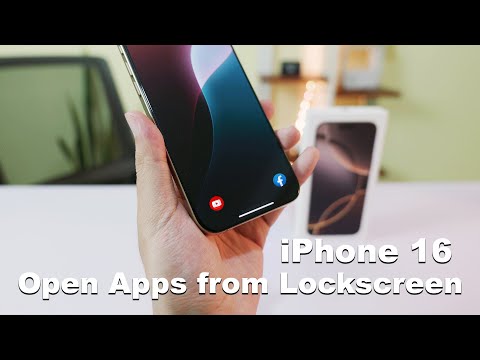 How to Open Apps from iphone 16 & 16 pro max lockscreen