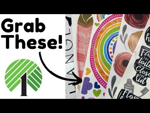 GENUIS DOLLAR TREE DIY CRAFTS Using Wall Decals