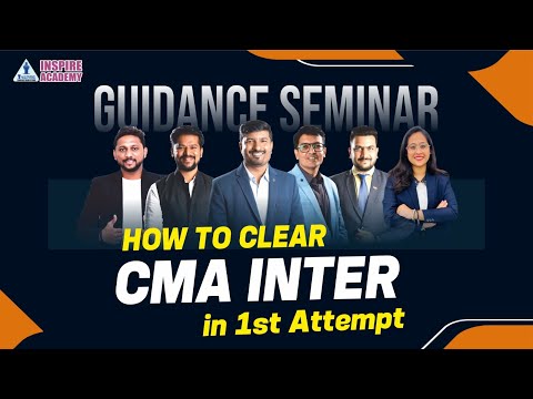 HOW TO CLEAR CMA INTER IN 1st ATTEMPT | Inspire Academy CMA 🎯