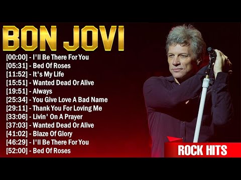 Bon Jovi Greatest Hits Full Album ~ Best Rock Songs Playlist Ever