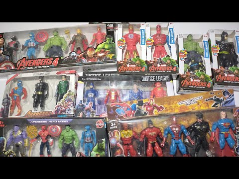 Spider-Man pop toy series Unboxing, Marvel hero toy figures, action Superhero, Hulk Team VS/ASMR