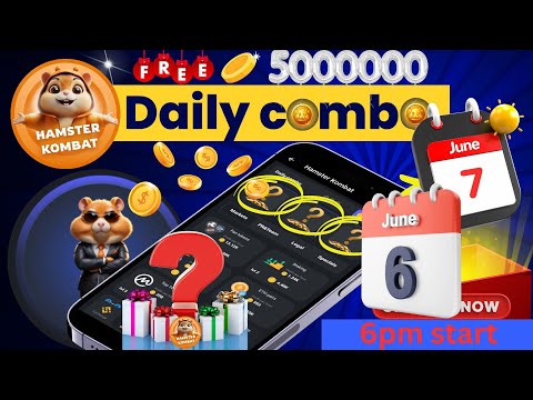 hamster kombat daily combo today  6 June 2024 / 7 June 2024 6pm end