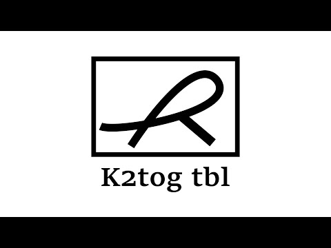 K2tog  tbl/ ねじり目の左上2目一度