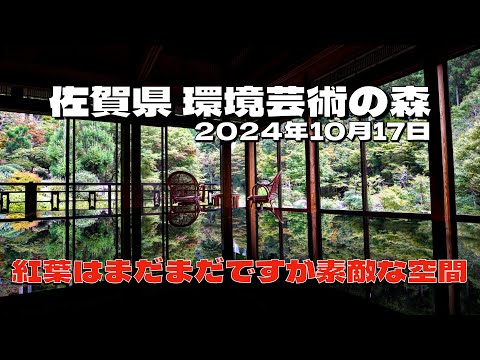 紅葉はまだまだでしたが心落ち着く素敵な空間の環境芸術の森！2024年10月17日の写真を紹介