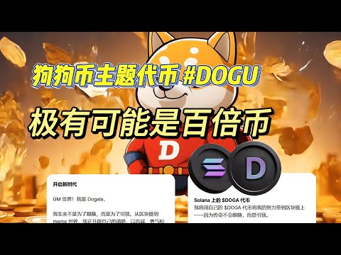 比特币跌破 $100,000 ，狗狗币主题代币 #DOGU ，极有可能是百倍币 土狗翻身 寻找那只大金狗 隔山打牛  狗系迷因币 memecoin #meme币  #memecoin #BTC