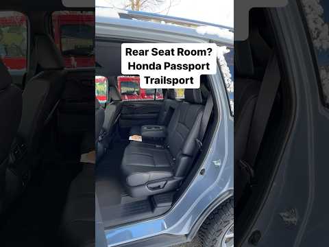 Rear Seat Room? Honda Passport TrailSport