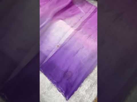 New arrivals *Shaded Soft Burberry Silk Handwork*Soft Padding Burberry Silk Saree With Funcy