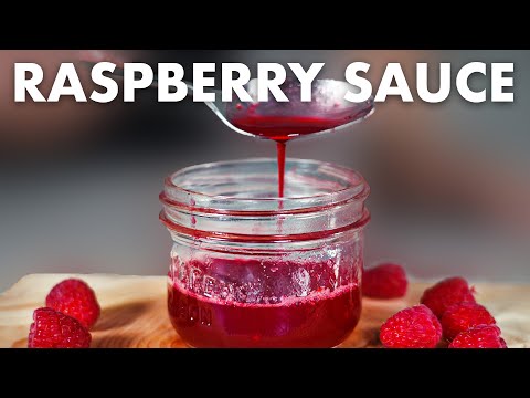 How to Make Raspberry Sauce with Only 2-Ingredients!