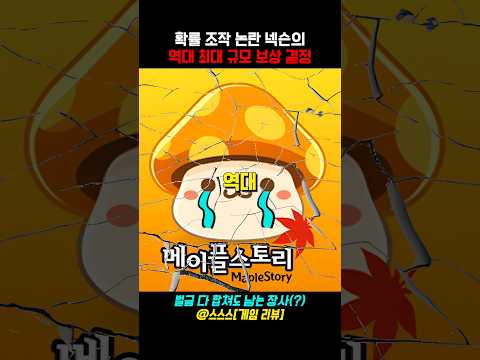 결국 탈탈 털리는 넥슨과 메이플스토리 제작진... 확률 조작 논란 속 메이플스토리의 충격적인 상황 #넥슨 #메이플 #메이플스토리