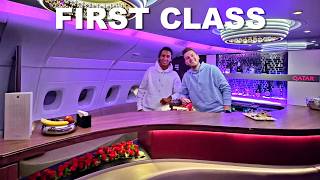 Flying Qatar Airways A380 FIRST CLASS (Paris to Doha)