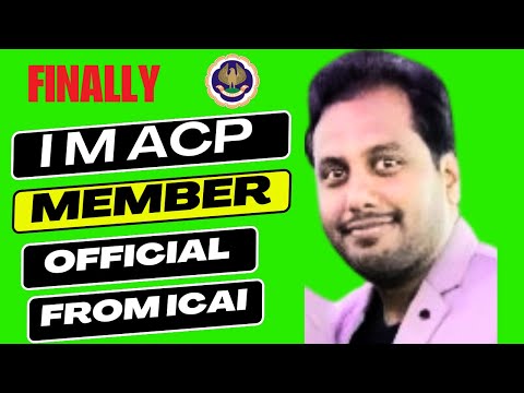 |Finally Official From ICAI I Become ACP Member Of Institute| Thank You ICAI