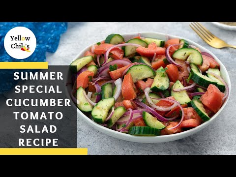 Easy Mediterranean Cucumber Tomato Salad | Perfect Summer Recipe!