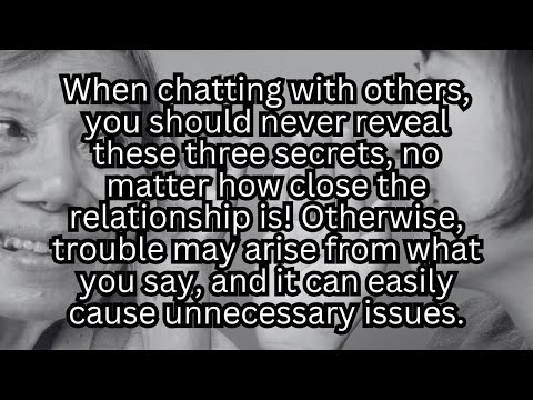 How Keeping These 3 Secrets Could Save You From a Life of Regret!