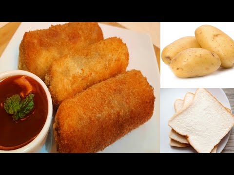 Crispy Potato Bread Roll | New Potato Bread Snacks Recipe | New Evening Snacks Recipe