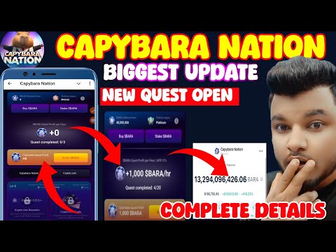 Capybara Nation Token Distribution l Capybara Nation Token Received l Capybara Nation New Updated