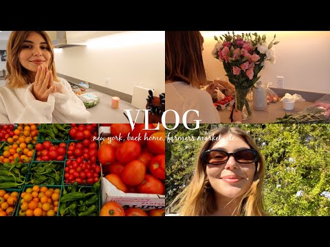 weekly vlog l travel to NYC, back home, farmers market, haul, etc.