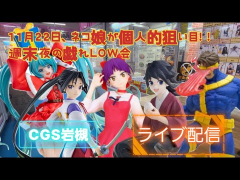 ネコ娘をお迎えにクレーンゲーム倉庫岩槻店でガンバLOW配信