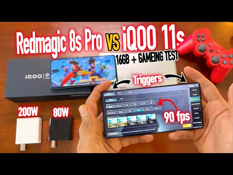 Redmagic 8s Pro vs iQOO 11s PUBG/BGMI GAMING TEST with 90fps & Ultra HD |POWERFUL GAMING PHONES EVER